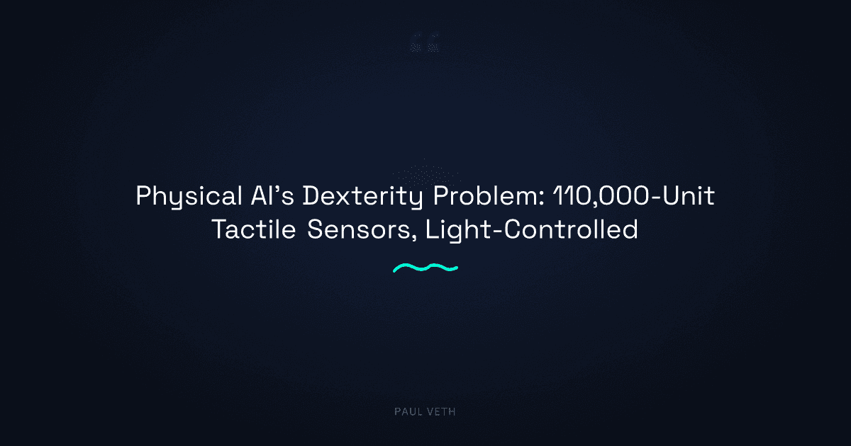 2026 Physical AI Trends: Tactile Sensing and Deformable Material Control