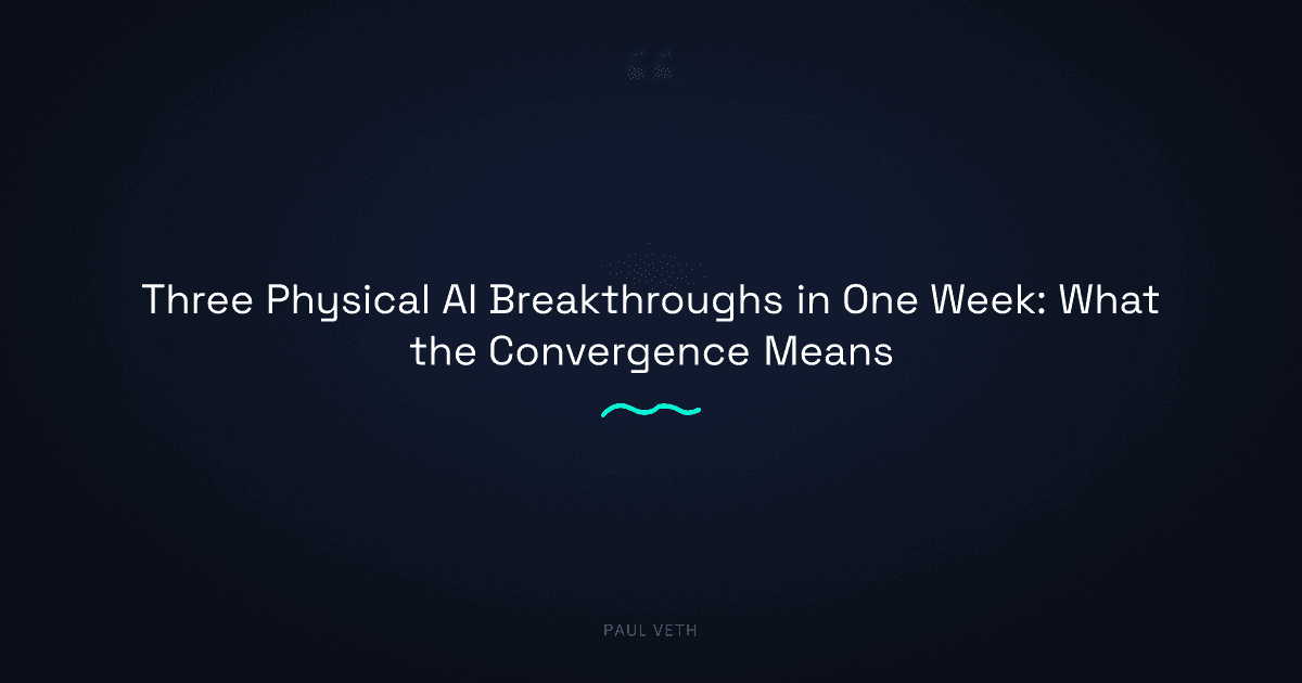 Air Muscles, Smarter Batteries, General AI: What This Week Says About Physical AI