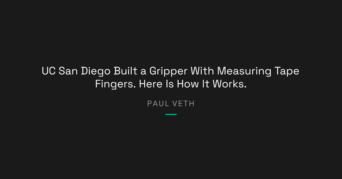 Can Measuring Tape Fingers Solve Robotic Grasping?