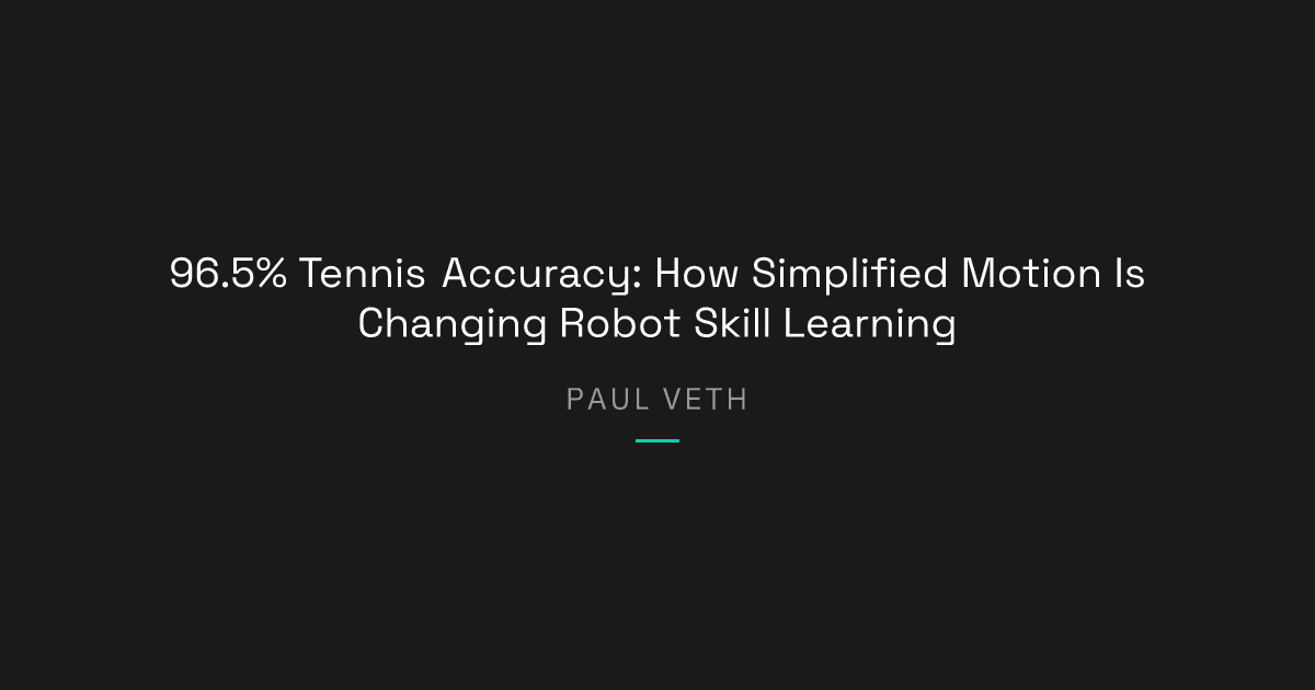 Can Simplified Motion Models Help Robots Master Complex Skills?